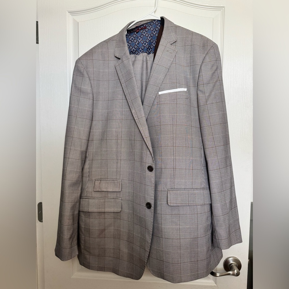 STATE Gray Plaid Men's Blazer
